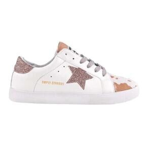 Simply Southern Fancy Like Sneakers Star Cow Print Size 6